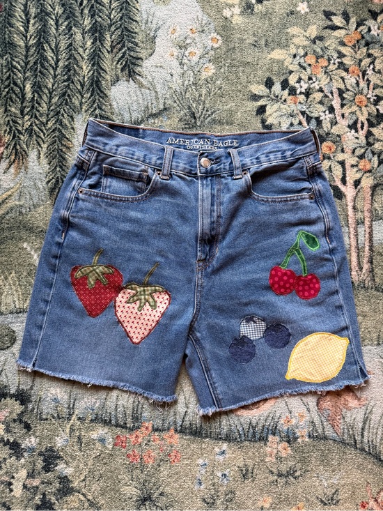 American Eagle Outfitters Pants - Upcycled American Eagle Fruit Shorts Size 4